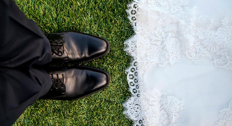foto de un novio y una novia