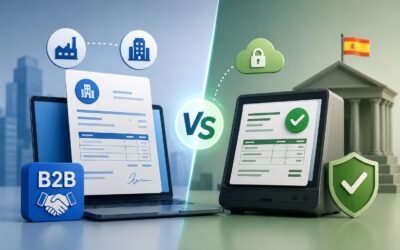 Diferencia entre factura electrónica B2B y VeriFactu: Claves para entenderlas
