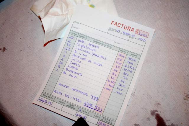 imagen de una factura ventajas de gestoría para declarar el IVA
