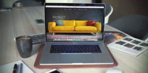 página web de una tienda de muebles
